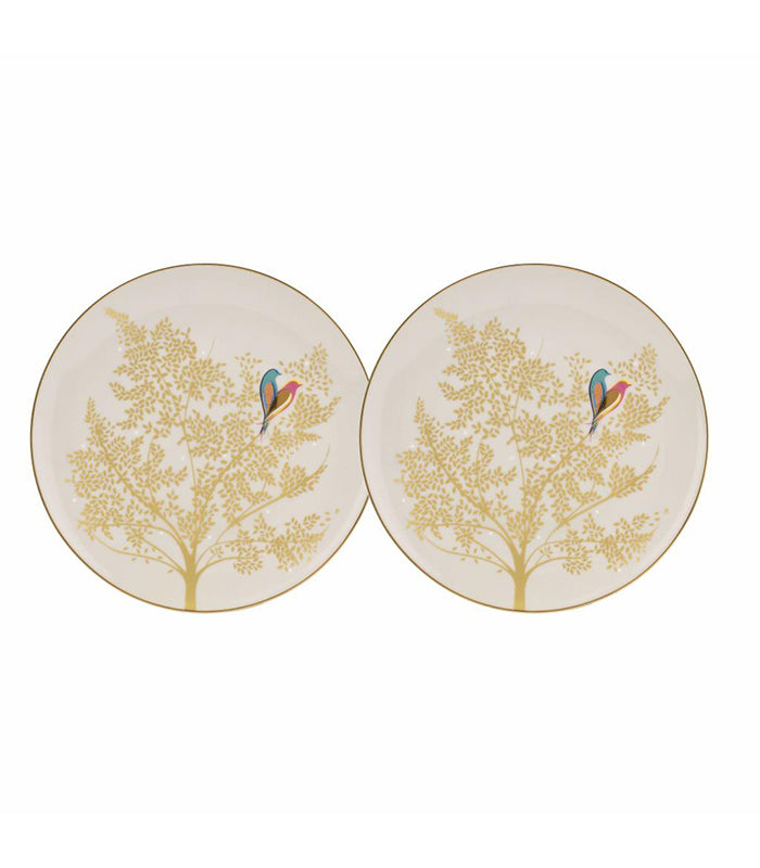 Portmeirion Sara Miller Chelsea 2li pasta tabağı set - açık gri