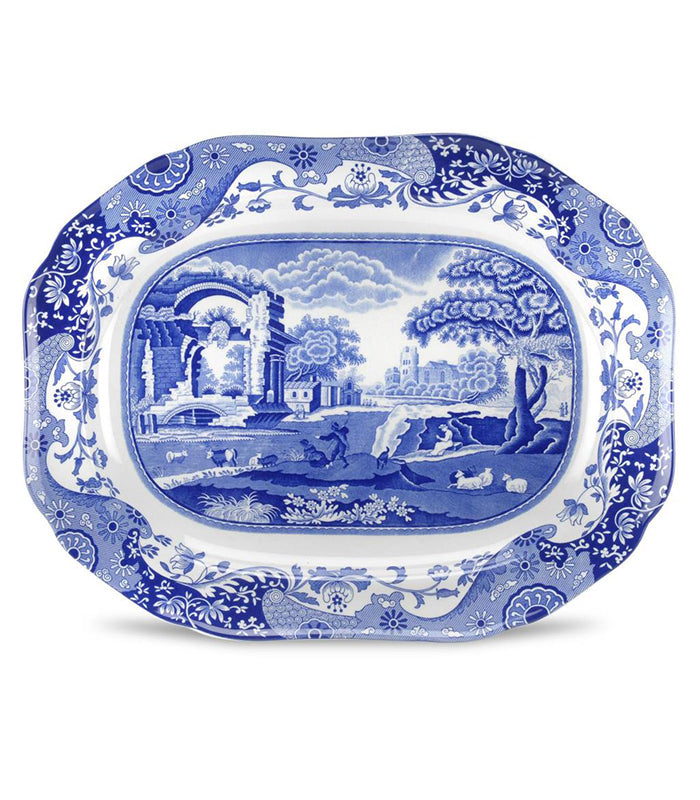 Spode Blue Italian Oval Servis