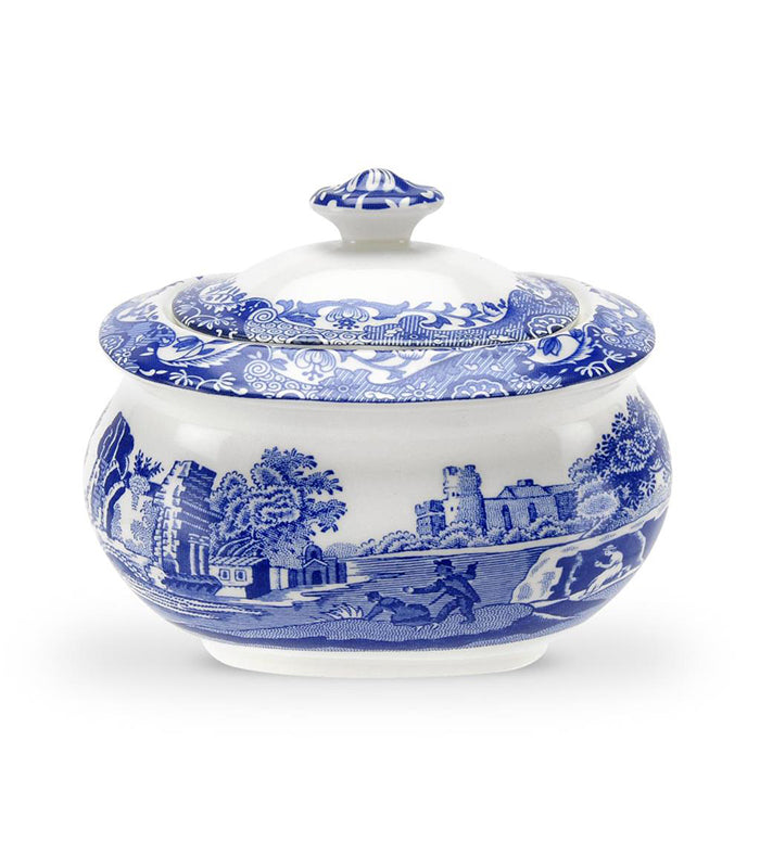 Spode Blue Italian Şekerlik - Kapaklı