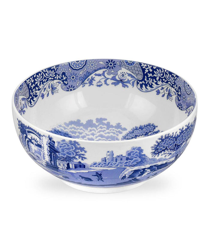 Spode Blue Italian Yuvarlak Salata Servis