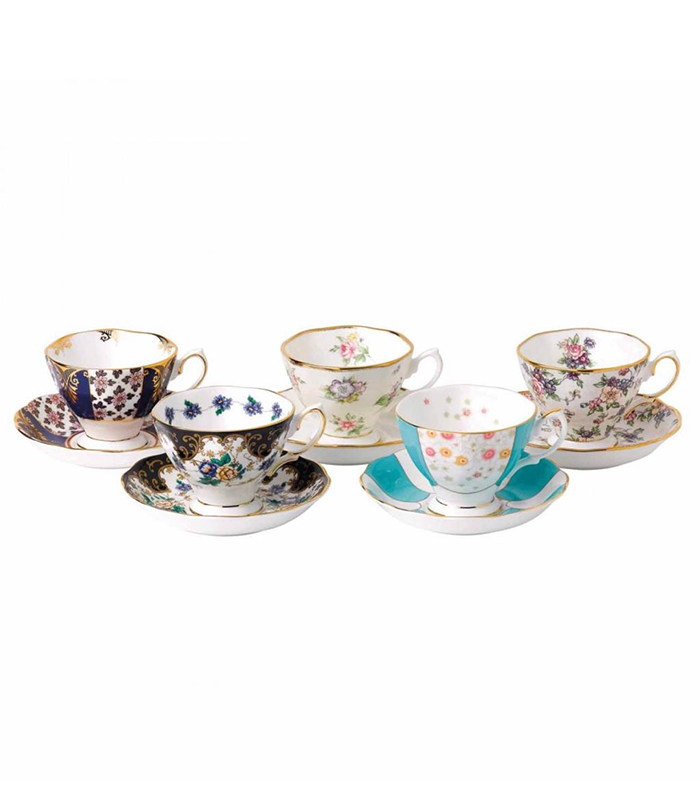 Royal Albert 100 Years 5li çay fincanı seti (1900-1940)